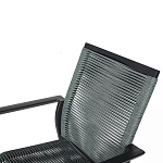 Стул темно-серый с высокой плетеной спинкой и сиденьем Braided Strength варинант исполнения - 8 | Loft Concept в Кирове