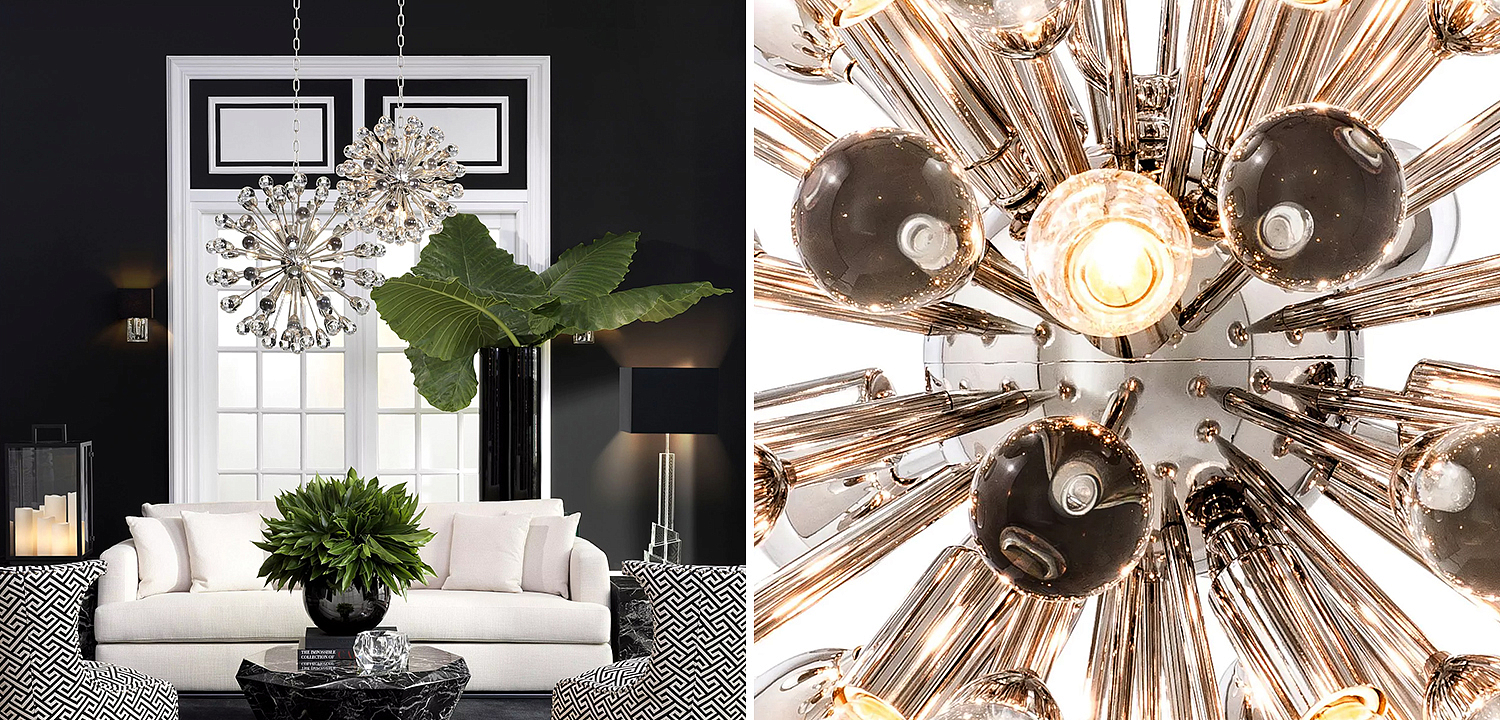 Люстра Eichholtz Chandelier Anto S Nickel - Loft-Concept в Кирове