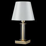 Настольная лампа с белым тканевым абажуром в форме конуса Laurent варинант исполнения - 8 | Loft Concept в Кирове