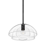 Подвесной светильник с прозрачным двойным стеклянным плафоном в форме купола и внутренней сферой Hinkley варинант исполнения - 1 | Loft Concept в Кирове