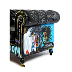 Кресло "Баския и Уорхол" Basquiat Warhol graffiti chair натуральная кожа варинант исполнения - 3 | Loft Concept в Кирове
