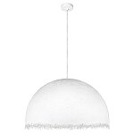Подвесной светильник в форме купола белого цвета с ажурной бахромой Tactile Line варинант исполнения - 2 | Loft Concept в Кирове