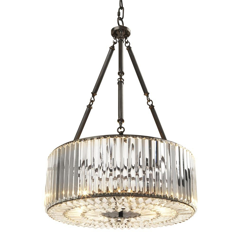 Люстра Chandelier Infinity Bronze Темная бронза Прозрачный (Transparent) в Кирове | Loft Concept 