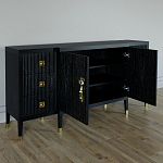 Большой Комод-буфет Elsa Dreams Black с ящиками варинант исполнения - 5 | Loft Concept в Кирове