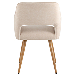 Стул в рогожке бежевого цвета NEASAN STOOL варинант исполнения - 3 | Loft Concept в Кирове
