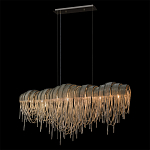 Люстра подвесная с металлическими дугами и длинными цепочками 115 см Atlantis Chain варинант исполнения - 10 | Loft Concept в Кирове