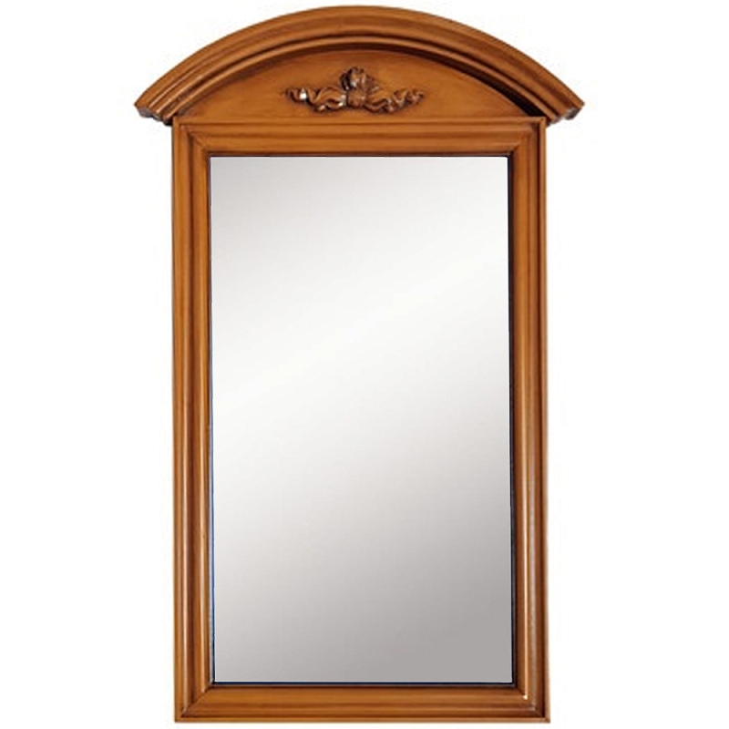 Настенное зеркало в деревянной раме орехового цвета Guirlande de Roses Walnut Color Mirror Орех Настенное зеркало в деревянной раме орехового цвета Guirlande de Roses Walnut Color Mirror Орех в Кирове | Loft Concept