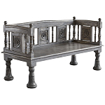 Деревянная скамья из массива манго Casco Grey Mango Bench варинант исполнения - 1 | Loft Concept в Кирове