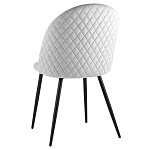 Мягкий стул в сером велюре Miruna Chair варинант исполнения - 4 | Loft Concept в Кирове