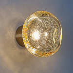 Бра с круглым плафоном из прозрачного стекла с пузырьками воздуха Effervia  варинант исполнения - 2 | Loft Concept в Кирове