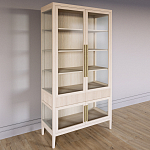 Витрина Primo со стеклянными фасадами и 2 ящиками Светлый дуб варинант исполнения - 2 | Loft Concept в Кирове