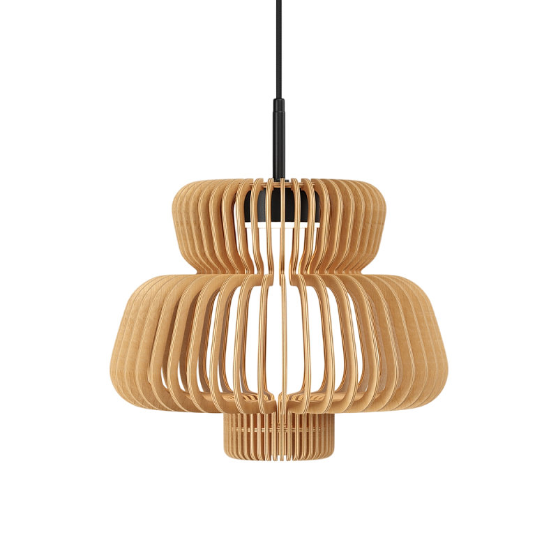 Подвесной светильник Namiki 2700-4000К 14Вт Черный Древесина в Кирове | Loft Concept 