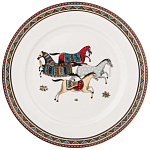 Сервиз обеденный из фарфора с изображением лошадей на 6 персон 23 предмета Porcelain Horse Set  варинант исполнения - 3 | Loft Concept в Кирове