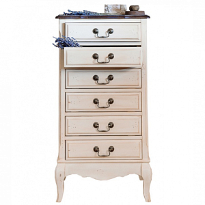 Комод высокий узкий с 6-ю ящиками Interiors Romance