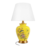 Настольная лампа желтая с изображением птиц Slip Away варинант исполнения - 7 | Loft Concept в Кирове