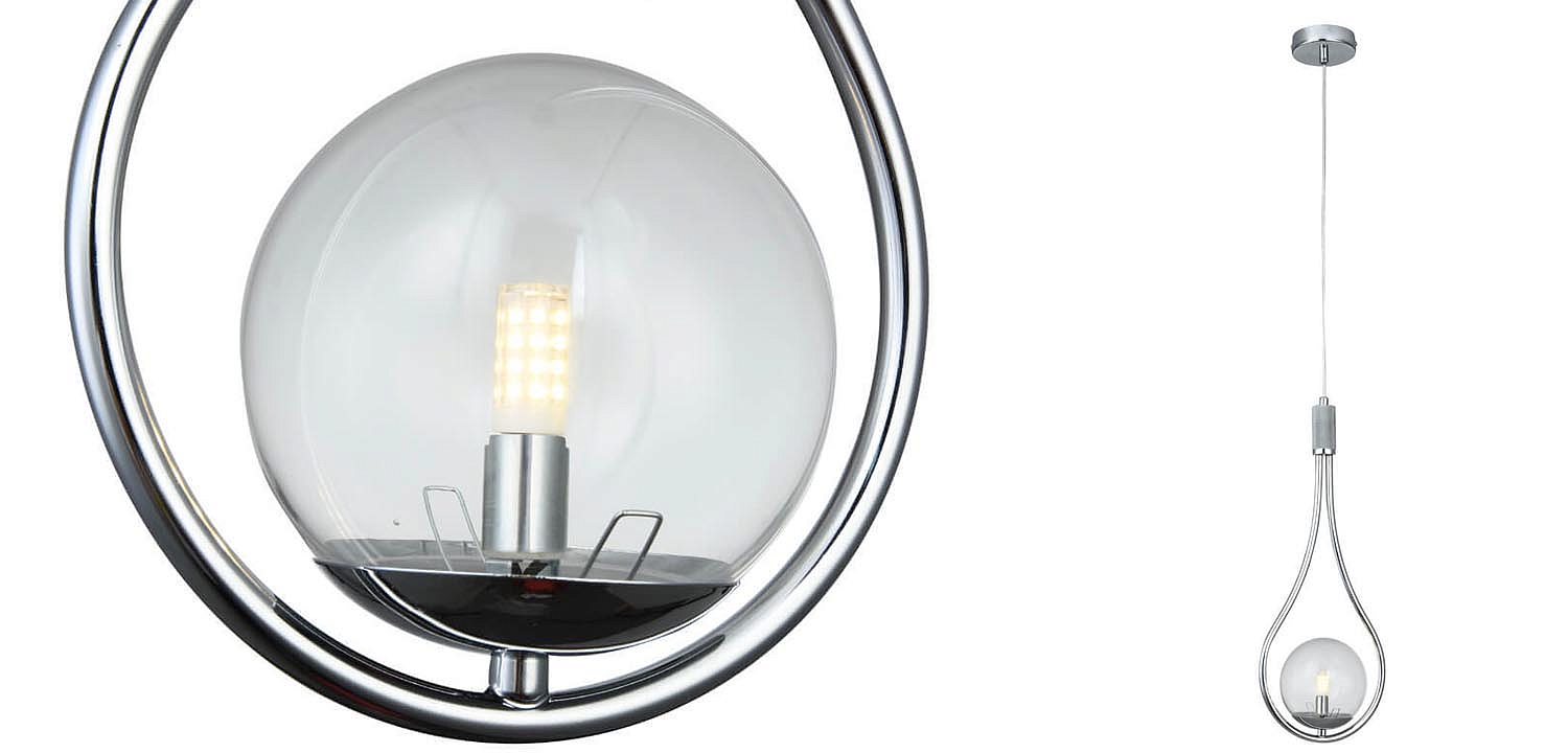 Подвесной светильник B.LUX C Ball drop chrome Подвесной светильник B.LUX C Ball drop chrome - Loft-Concept в Кирове