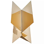 Дизайнерский журнальный стол фигурный золотого цвета Ufuri варинант исполнения - 1 | Loft Concept в Кирове