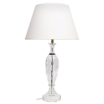 Настольная лампа хрустальная с белым абажуром Diamond Facets варинант исполнения - 1 | Loft Concept в Кирове
