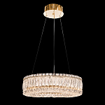 Люстра подвесная круглая из прозрачного хрусталя с золотым корпусом Selfsufficient варинант исполнения - 2 | Loft Concept в Кирове