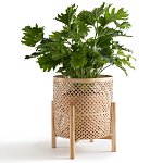 Кашпо на ножках из бамбука Bamboo Decor варинант исполнения - 5 | Loft Concept в Кирове