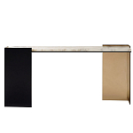 Консоль прямоугольная с основанием чёрного и золотого цвета Wrap варинант исполнения - 1 | Loft Concept в Кирове