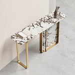 Консоль с прямоугольной мраморной столешницей Vivian Console варинант исполнения - 2 | Loft Concept в Кирове