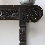 Черная резная консоль в Китайском стиле из массива Black Dragon Console варинант исполнения - 1 | Loft Concept в Кирове