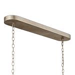 Люстра овальной формы с фактурным серебряным каркасом и тканевым абажуром Silver Honeycomb варинант исполнения - 4 | Loft Concept в Кирове