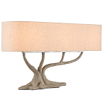 Настольная лампа с корпусом в виде дерева Gray Concrete Trunk варинант исполнения - 2 | Loft Concept в Кирове