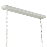 Люстра белая прямоугольная с абажурами в виде цветков тюльпана White Tulips варинант исполнения - 5 | Loft Concept в Кирове