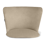 Барный стул со спинкой на 4-х коричневых ножках Бежевый Велюр Ava Charm варинант исполнения - 3 | Loft Concept в Кирове