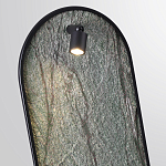 Настенный светильник зеленого цвета с черной рамкой овальной формы с полкой Herbarium  варинант исполнения - 4 | Loft Concept в Кирове