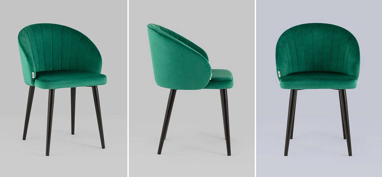 Стул Balsari Chair Изумрудно-Зеленый Велюр Стул Balsari Chair Изумрудно-Зеленый Велюр - Loft-Concept в Кирове