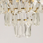 Люстра многоярусная с овальными прозрачными подвесками 36 см Harmonica варинант исполнения - 10 | Loft Concept в Кирове