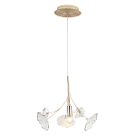 Подвесной светильник с белыми и прозрачными цветочными лепестками Wintery flovers варинант исполнения - 2 | Loft Concept в Кирове