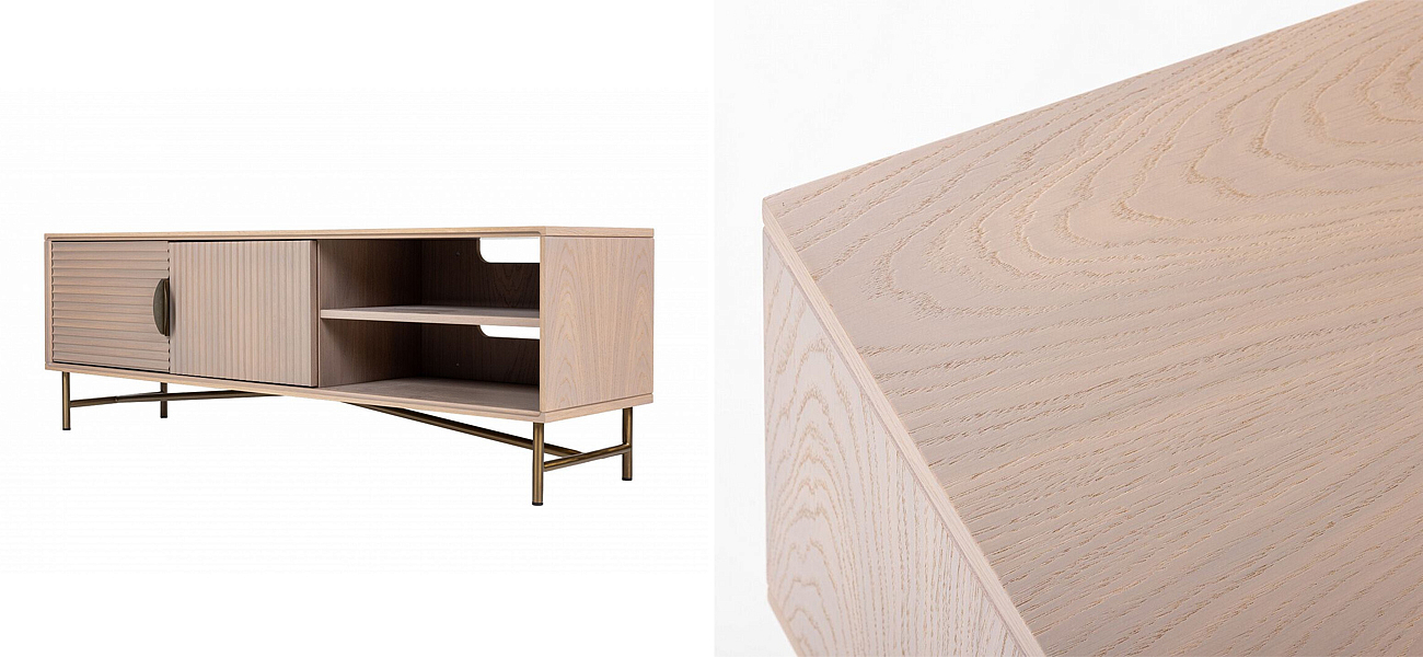 ТВ-тумба Antique Order Бежевый Шпон Дуба  - Loft-Concept в Кирове