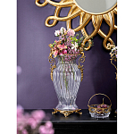 Ваза прозрачная с бронзовыми ручками в виде ангелов Eden Garden варинант исполнения - 3 | Loft Concept в Кирове