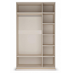 Шкаф трёхдверный с 2-мя зеркальными дверками Satin Furniture варинант исполнения - 2 | Loft Concept в Кирове