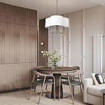 Люстра с белым текстильным абажуром Vitorino  варинант исполнения - 6 | Loft Concept в Кирове