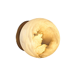 Настенно-потолочный светильник с плафоном в форме шара из алебастра Cryptocrystalline Stone варинант исполнения - 4 | Loft Concept в Кирове