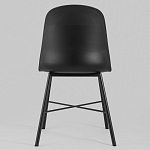 Стул из прочного пластика на металлическом основании Anora Black варинант исполнения - 4 | Loft Concept в Кирове