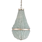 Люстра с каскадом из стеклянных декоративных элементов Shining Sea Glass варинант исполнения - 2 | Loft Concept в Кирове