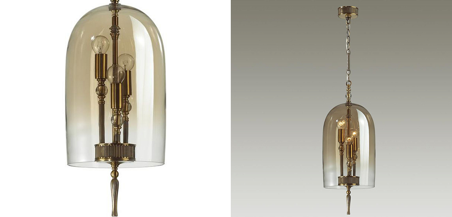 Подвесной светильник Glass Dome Bronze 24 Подвесной светильник Glass Dome Bronze 24 - Loft-Concept в Кирове
