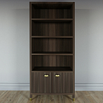 Книжный Стеллаж Elsa Dreams Walnut с задней стенкой варинант исполнения - 5 | Loft Concept в Кирове