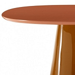 Обеденный стол оранжевый с тонкой столешницей и основанием в виде конуса Viola варинант исполнения - 1 | Loft Concept в Кирове