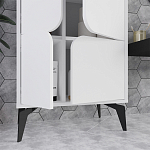Комод белый с 4-мя дверцами на металлических ножках SPARK MULTIPURPOSE CABINET WHITE варинант исполнения - 12 | Loft Concept в Кирове