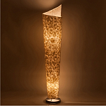 Торшер из перламутра на металлическом каркасе Indonesian Spiral варинант исполнения - 2 | Loft Concept в Кирове