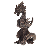Декоративная статуэтка Дракон Dark Bronze Dragon Holding Sphere Statuette варинант исполнения - 4 | Loft Concept в Кирове