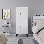 Комод белый с 4-мя дверцами на металлических ножках SPARK MULTIPURPOSE CABINET WHITE варинант исполнения - 1 | Loft Concept в Кирове