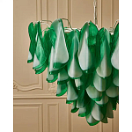 Люстра из стеклянных зеленых лепестков Petalled Illuminator варинант исполнения - 5 | Loft Concept в Кирове